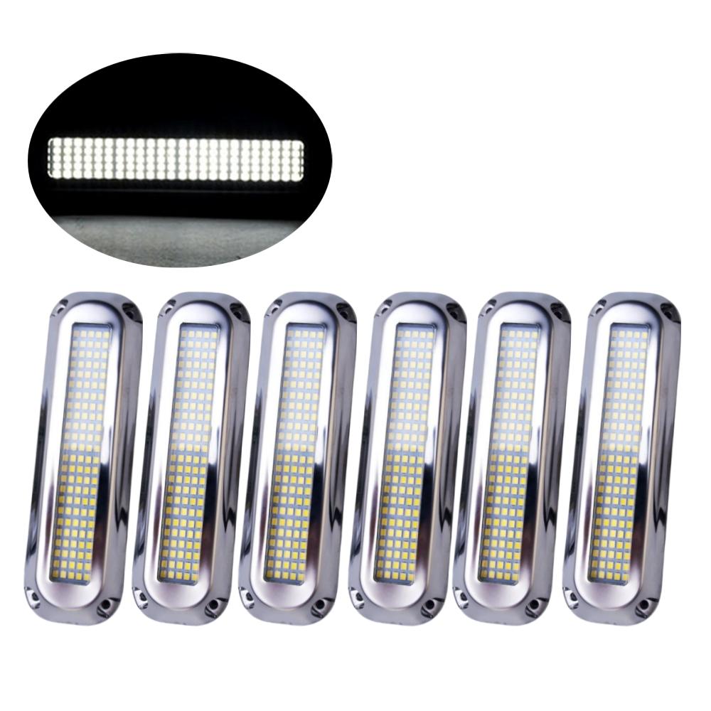 6PCS Underwater Boat Lights 120LED Submersible Navigation Lights 12v/24v  Led Waterproof Boats Lighting Yacht Marine Accessories
