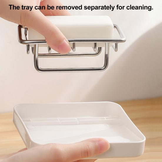 Стальная мыльница с независимым дренажным слоем, двухслойная конструкция, ванная комната