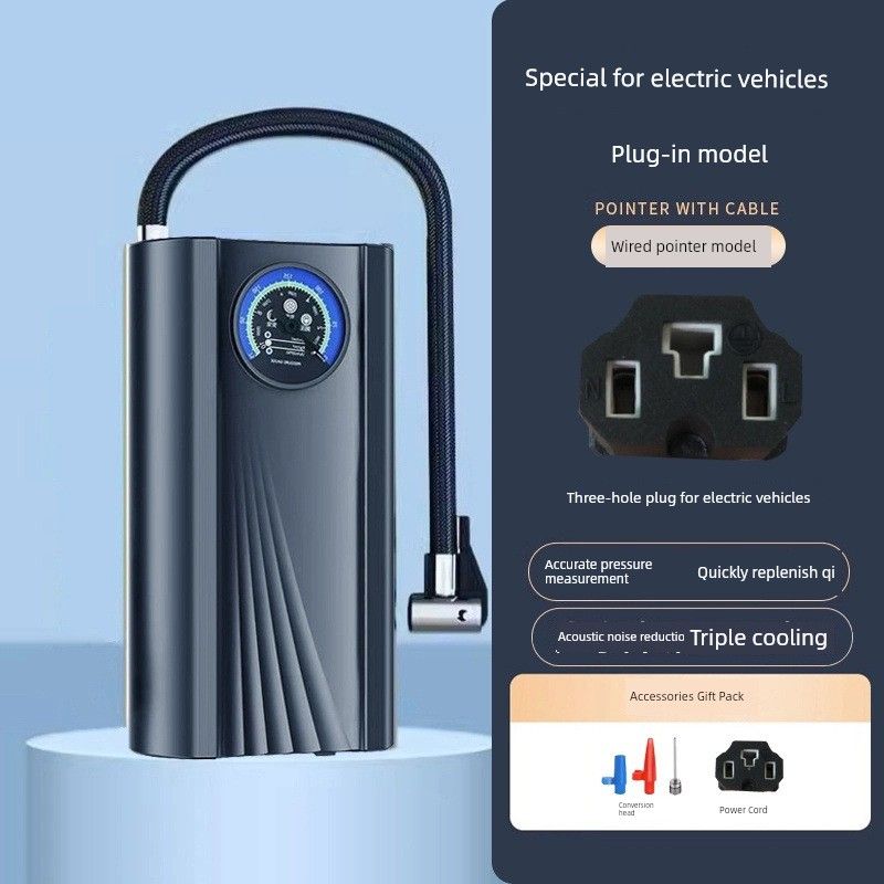 German and Japanese Imported Technology [Plug-In Model] Car Air Pump, Small Car Inflator, Portable Inflator