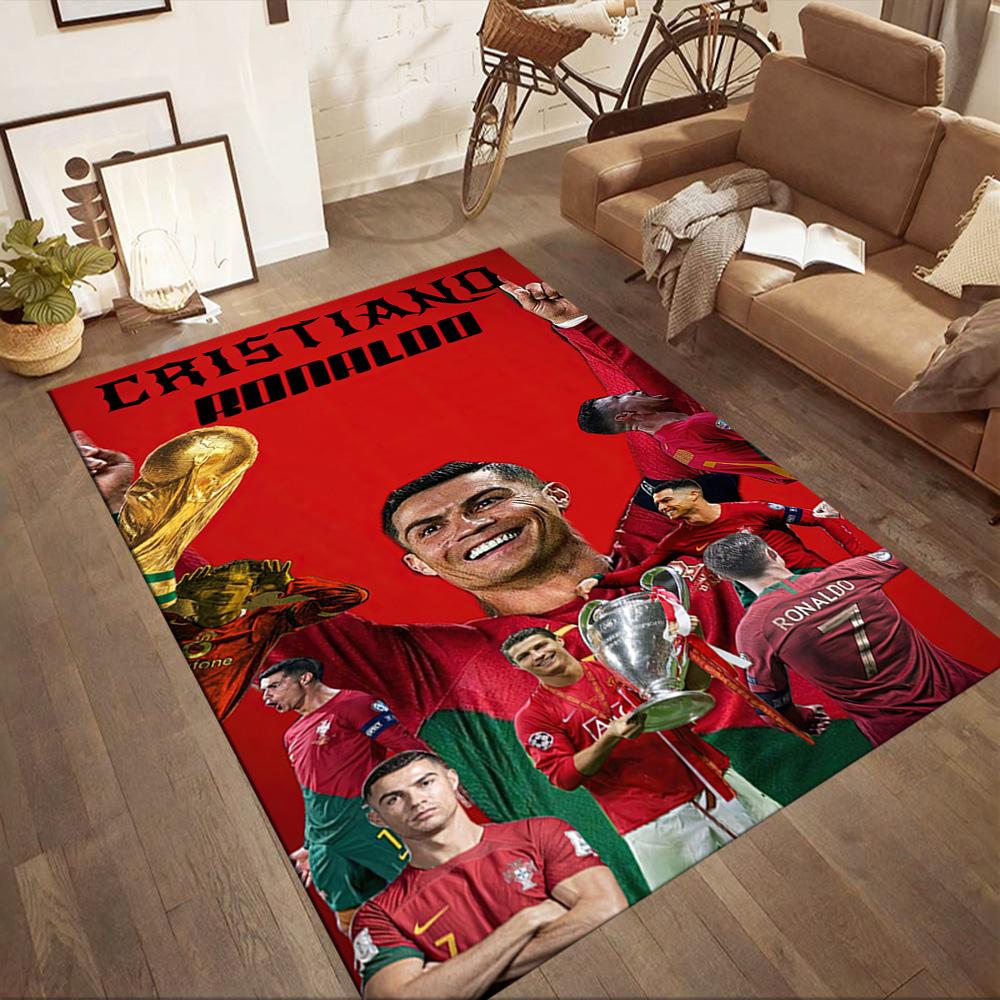 Cristiano Ronaldo Floor Mat Perfect For Living Rooms Outdoor Hallway Playrooms Antislip Rug Anime Office Decor