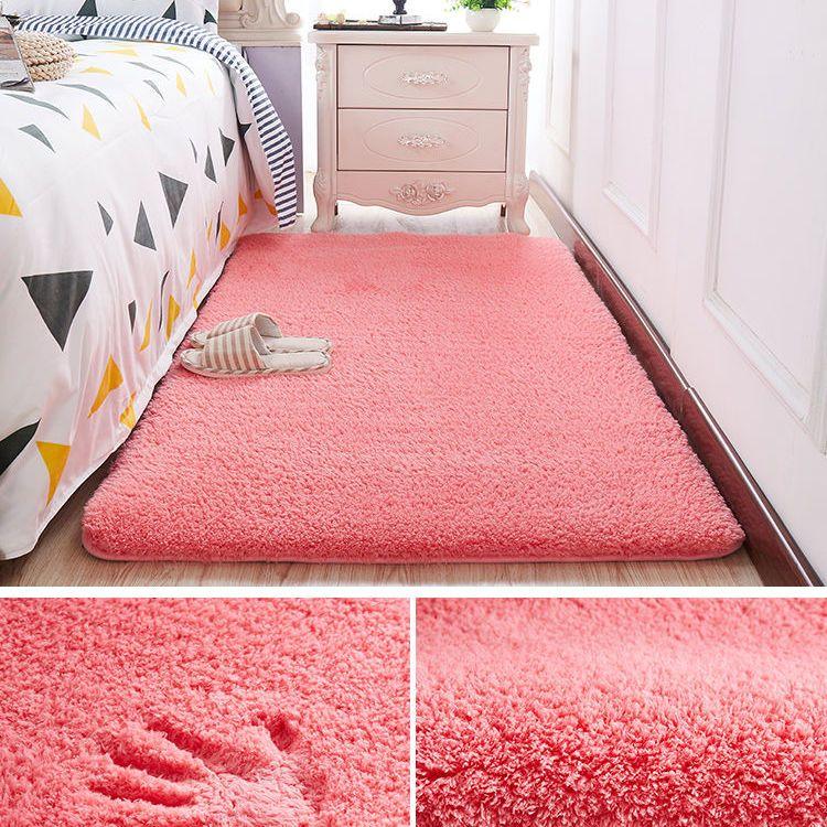 Soft Fluffy Carpet Pink Yellow White Multicolored Rug Decoration Bedroom Girl Large Carpet Plush for Living Room Mat Shaggy