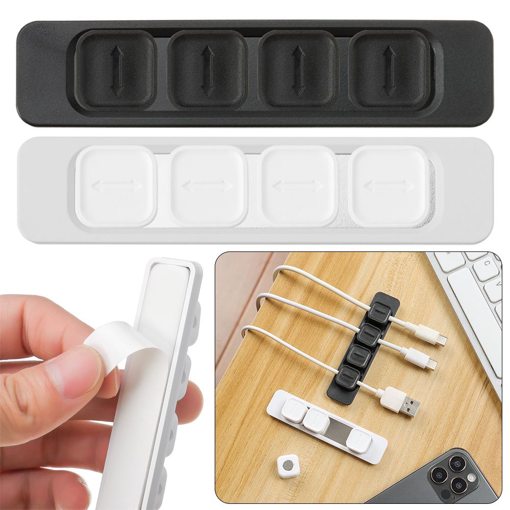 Arrangement Self-adhesive Cable Management Cable Organizer USB Cables Holder Mouse Wire Organizer