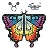 Fairy Festival Rave Dress Party Favor Cloak Butterfly Scarf Butterfly Wings Shawl Butterfly Costume