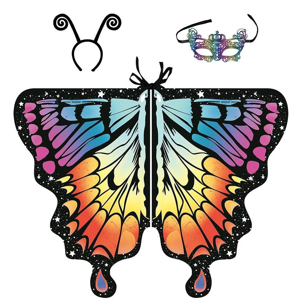 Fairy Festival Rave Dress Party Favor Cloak Butterfly Scarf Butterfly Wings Shawl Butterfly Costume