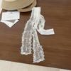 Unique Y2K Long Lace Waistband Floral Bow Lace Waist Belt Tie Up Thin Dress Jeans Belt Lace Scarf Hair Band Hair Accessories