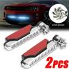 2pcs Wind Powered Car LED DayTime Running Light Auxiliary Lighting Rotation Fan Lamp Automobile Day Time Headlight Decorative