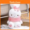 Plush Charming Rabbit Cushion Toy With Short Plush Material Ideal For Gifts And Collectibles