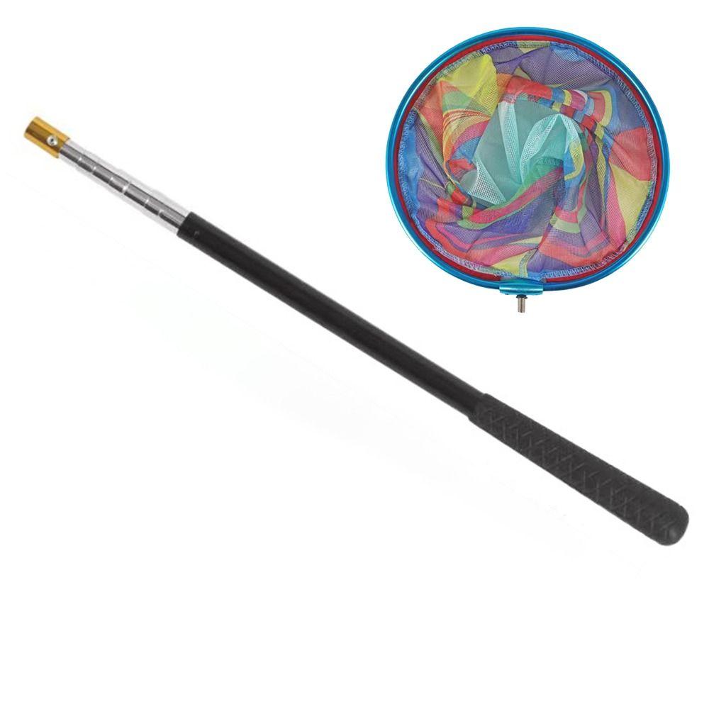 Portable Pocket Fish Dip Net Aluminium Zinc Zinc Alloy Telescopic Pole Net Head Butterfly Nets Insect