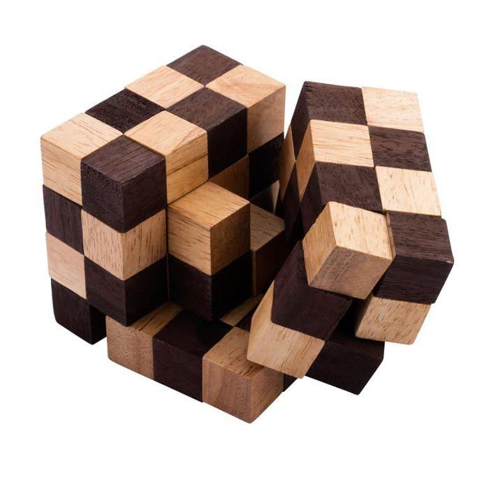 Деревянный пазл - Энгельхарт - Анаконда - Уровень эксперта - 1 часть - квадрат 8 см