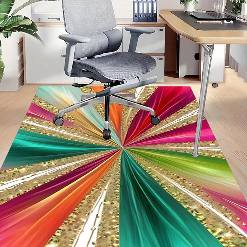 1 шт. абстрактный цветной очень большой нескользящий ковер для пола, офис, семья, студия, ковер для большой площади, ковер для помещений, яркий акцентный элемент