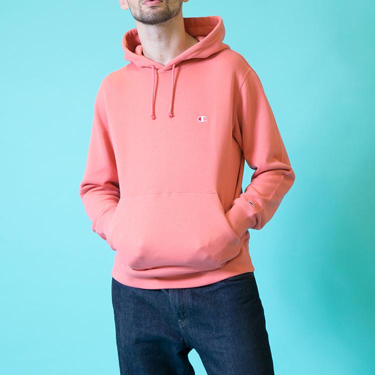 Champion Sweatshirts Unisex Pink Hooded Moderate Regular C3-Q101-920