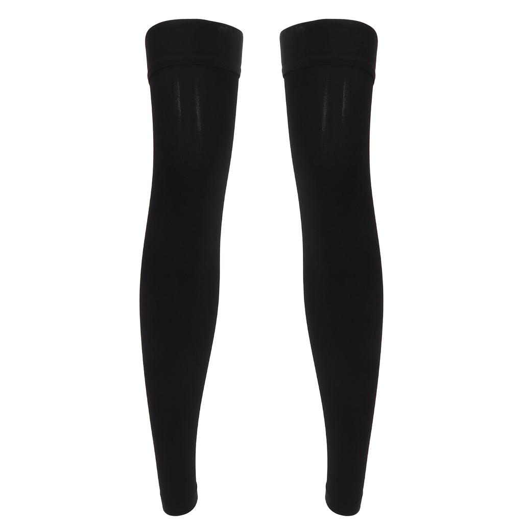 Чулки с высокой степенью сжатия до бедра, 2332 мм рт. ст., нескользящие, без пальцев, с длинными рукавами для женщин(M )