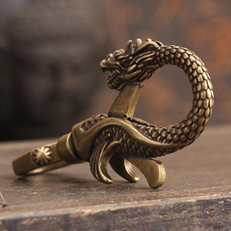 Dragon Figurine Miniature Statue Keychain Ornament Home Indoor Household
