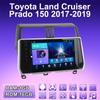 2 DIN Android автомобильное радио для Toyota Land Cruiser Prado 150 2017-2019 мультимедийный проигрыватель головное устройство стерео GPS навигация WIFI 1+16 ГБ