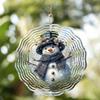 10-Inch Snowman Wind Chime - Festive Outdoor/Indoor Hanging Decor with Top Hat & Scarf