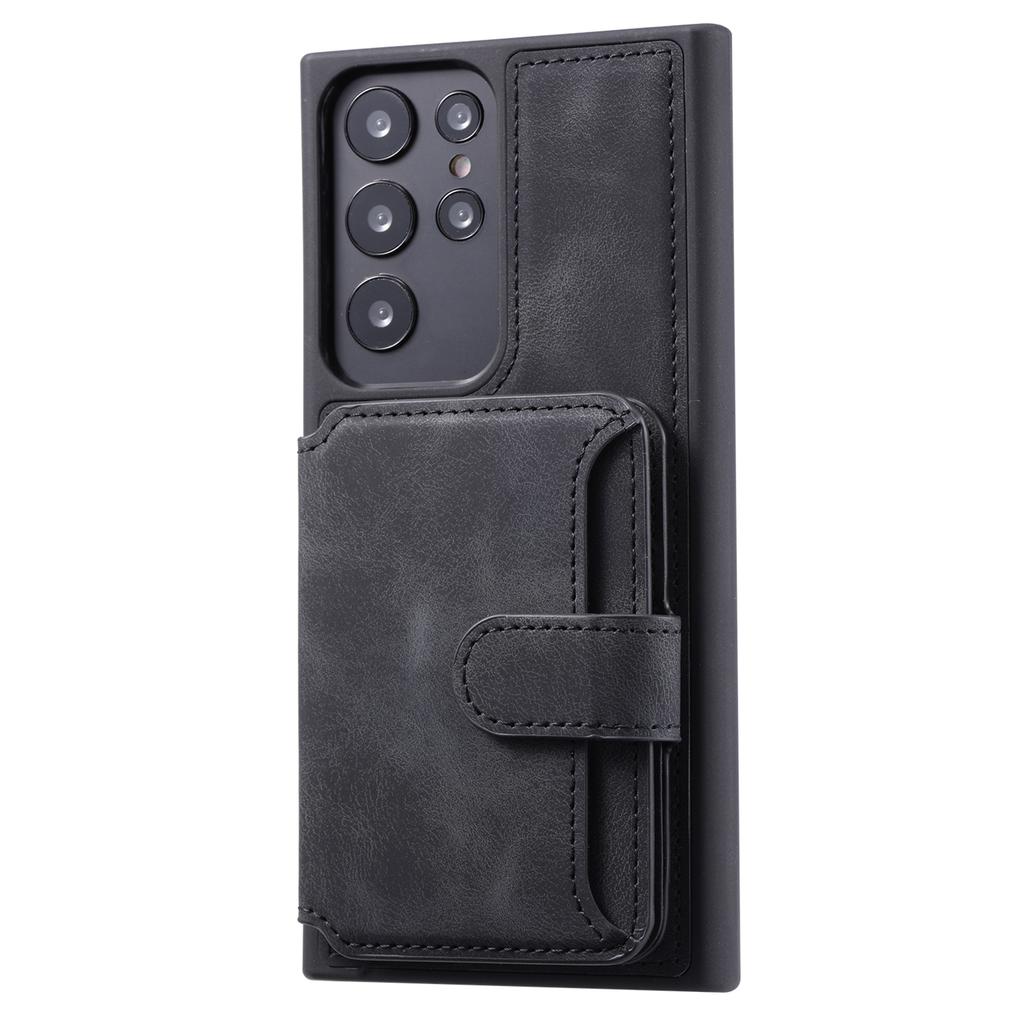 Для Samsung Galaxy S22 Ultra 5G Кошелек с RFID-защитой Чехол для телефона Подставка Кожаное покрытие ТПУ чехол