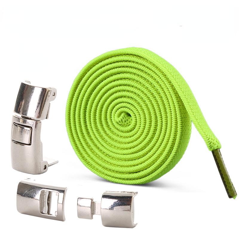 Новые шнурки для обуви без завязок, эластичные шнурки с замком для детей и взрослых, быстрые ленивые шнурки с металлическим замком, шнурки для обуви