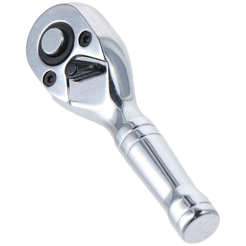 Two-way Square Head Spanner 72-Tooth Ratchet Socket Wrench Drive Stubby Ratchet  Home Maintenance
