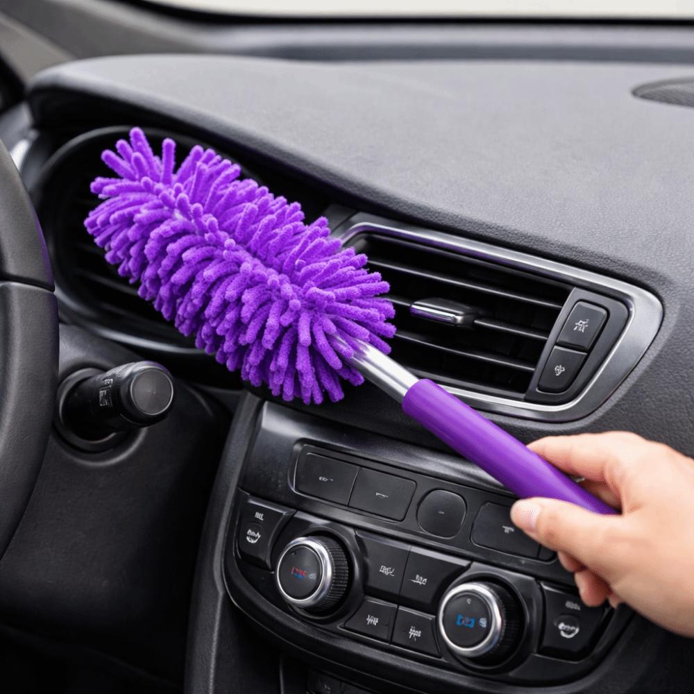 2 Pieces Extendable Cleaning Duster Replaceable Head Telescopic Dust Brush Furniture Dusting