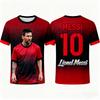 Мужская модная футбольная футболка MESSI 2026 Лето Памятная футболка для фанатов Повседневный спортивный топ с графическим принтом суперзвезды