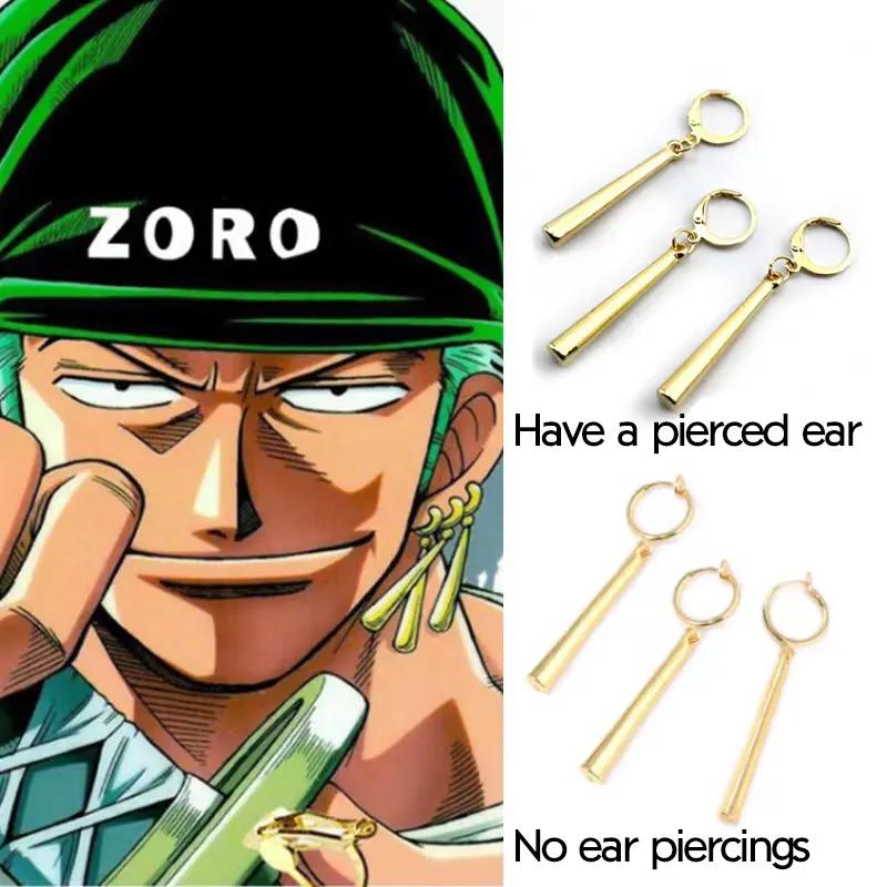Hot Selling Roronoa Zoro Earrings 3pcs/set Classics Cosplay Accessories Anime Hunter Hunter for Women Men Fashion Drop Earrings
