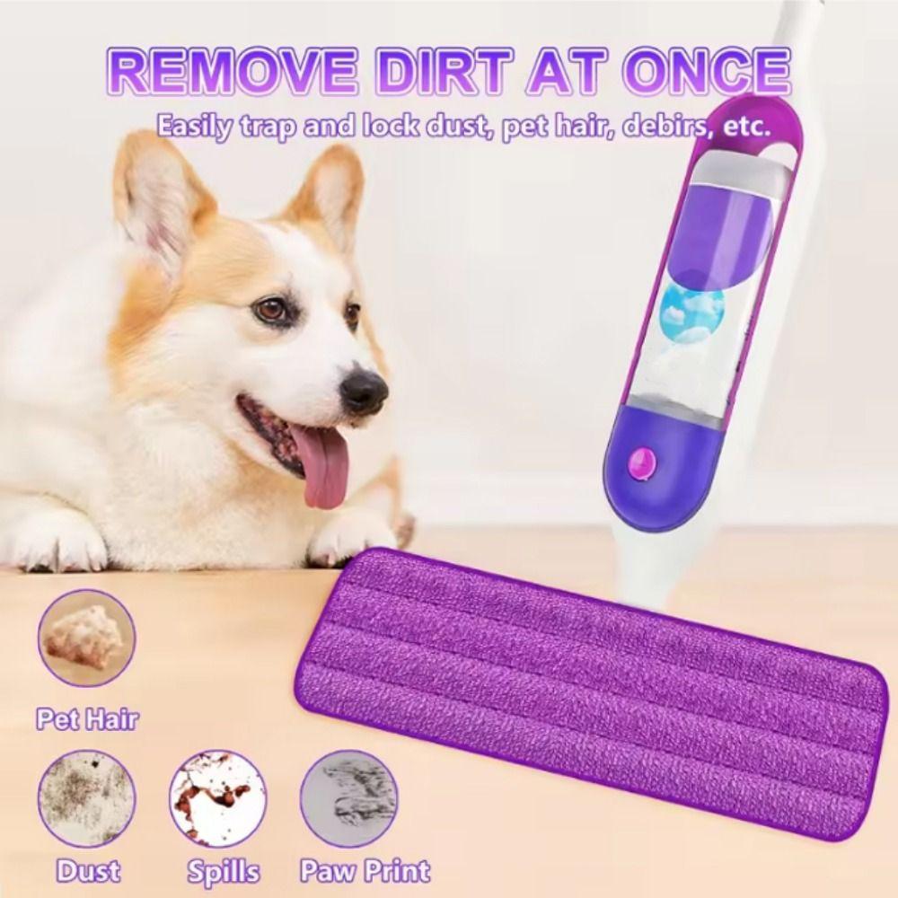 4 pieces/set Soft Microfiber Mop Pad Absorbent Cleaning Cloth Mop Replacement Mop Head Bathroom