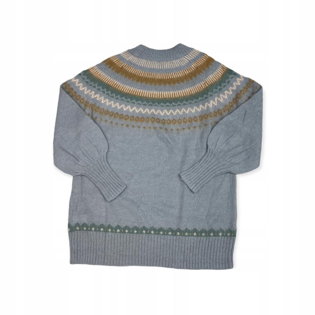 Wciągany jasny sweter damski paski J. CREW XXS - Used