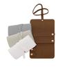 Portable Jewelry Storage Bag PU Leather Necklace Organizer Roll Bags Foldable Earring Ring Gifts Pouch for Women Travel