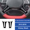 2PC Real Carbon Fiber For Mercedes-Benz G-CLASS W463 2013-2018 Car Steering Wheel Panel Frame Sticker Car Interior Accessories