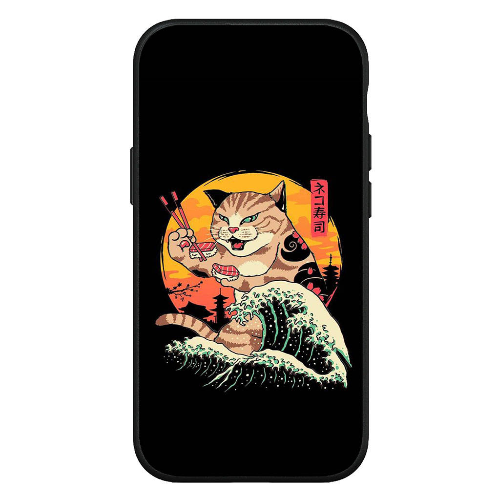 Чехол для iPhone 16 15 Xiaomi Redmi Note 14 13 12 11 Pro Max 16e Samsung Galaxy S25 S24 S23 Moto OPPO Huawei Samurai Skeleton Ninja Bushido Phone Case