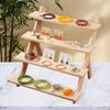 1PCS, Wooden Ladder Jewelry Display Stand
