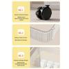 Movable Shelf with Wheels Multi-tiers Storage Rack Rolling Cart Transparent Basket Organizer Trolley for Snacks Cosmetics Bathroom