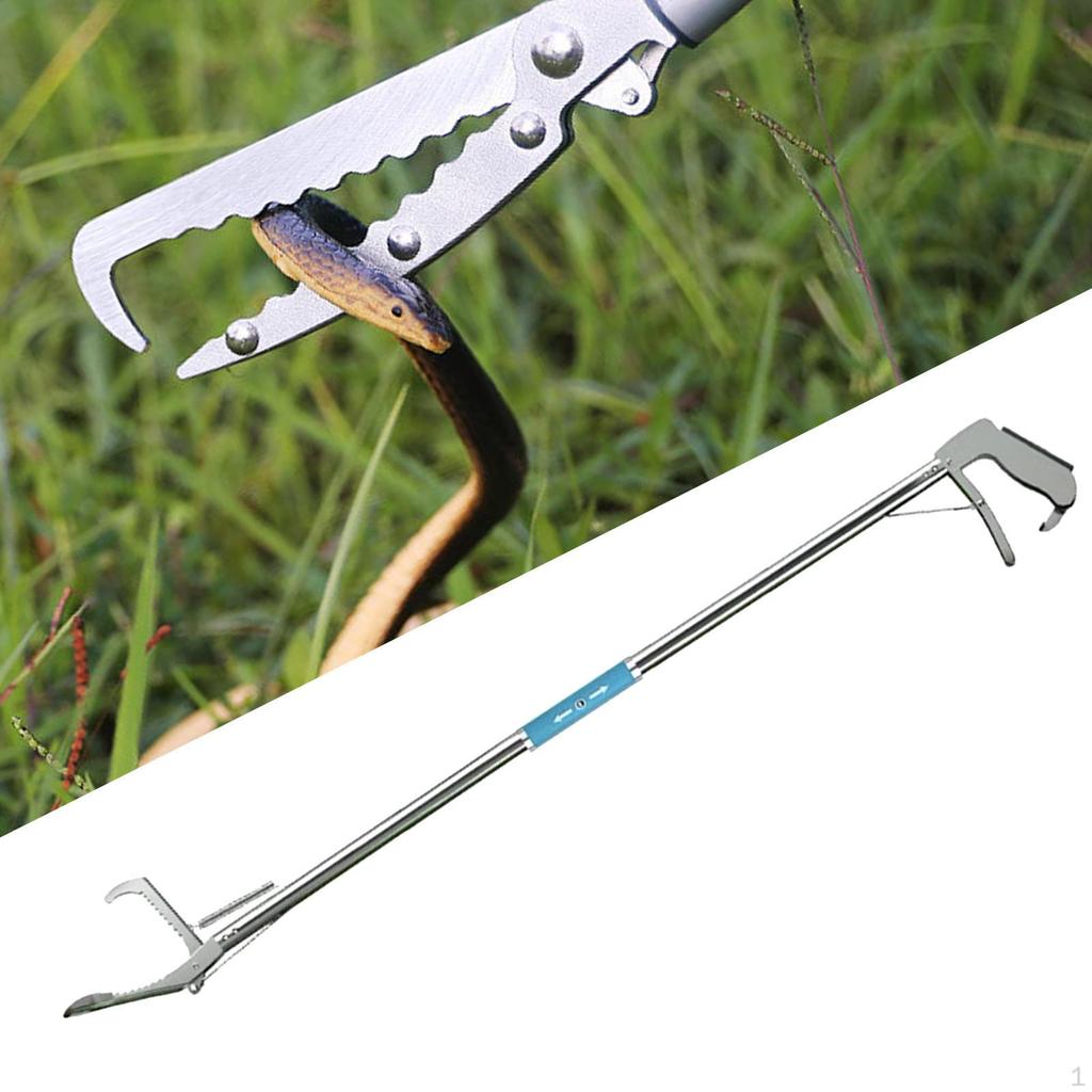 Snake Grabber Портативный нескользящий широкий захват для улицы складной пляжный сборщик мусора