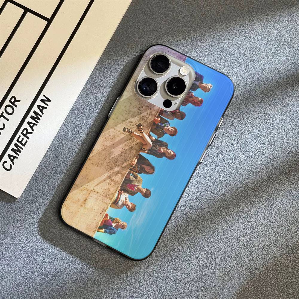 Чехол для телефона 'Скинс' (Фильм/Сериал) для Phone 17 16 15 14 13 12 11 Pro Max Plus Pro Air, задняя крышка с гофрированной полосой