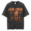 Karol G Tropicoqueta  Album Latina Foreva Washed T Shirt Men Women Trendy Loose Tshirts Casual Cotton Retro Street T Shirts