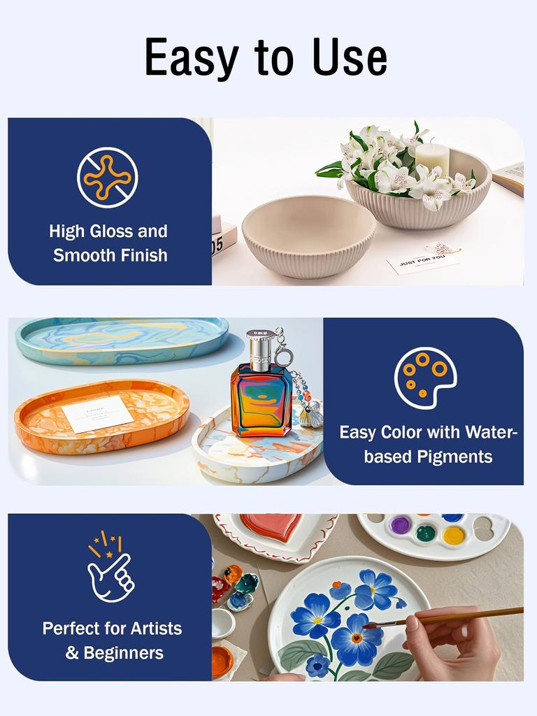 300g/500g/1000g High Density White Gypsum Powder DIY Resin Casting Powders Plaster Doll Material Handmade Cement Crafts Supplies