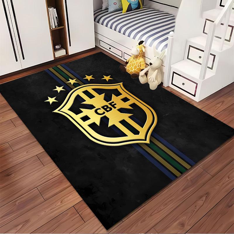 Golden Emblem with CBF Logo suitable as a non-slip mat for the living room or bedroom sofa