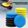High-density Round Crimping Sponge Wipe Block Cleaning Cotton For Car Wash Polishing Beauty Supplies Auto Detailing Accessories