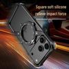 Cross-Border Apple 17 Pro Max S-Shaped Metal Phone Case with Rotating Stand