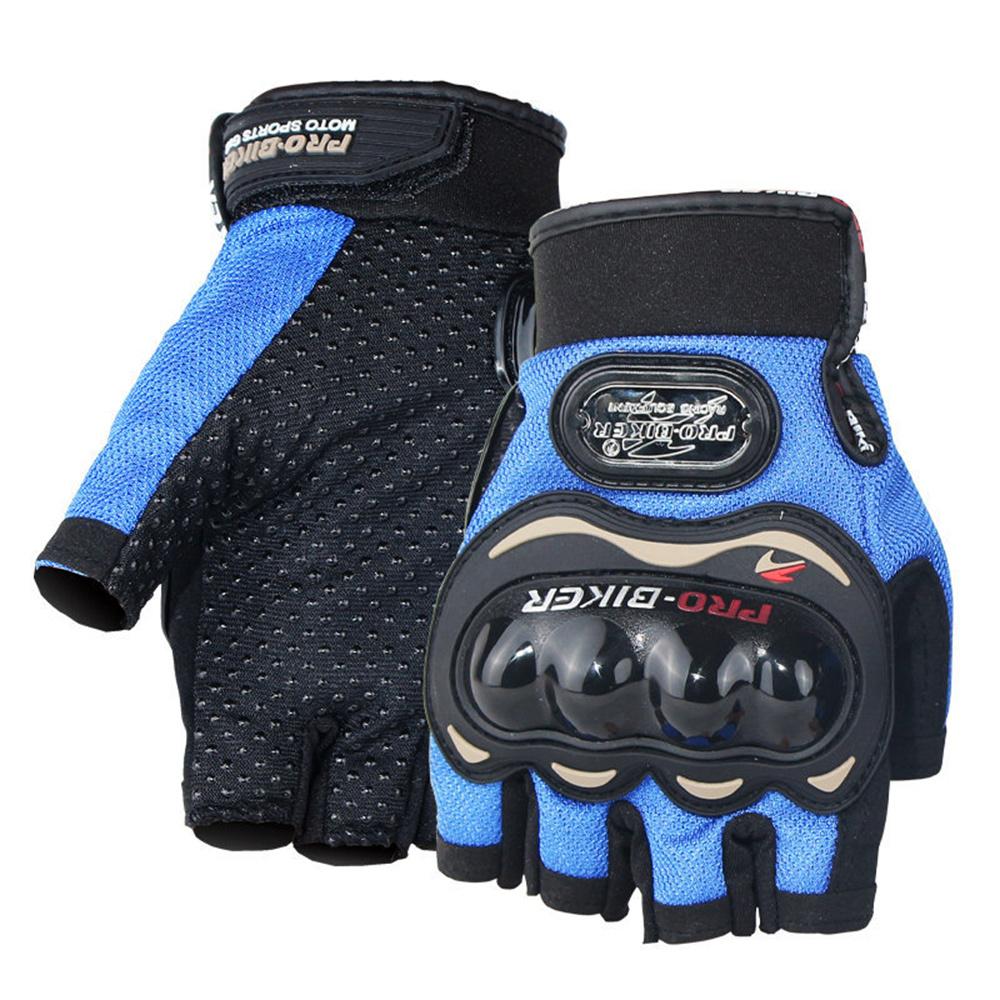 Men's Motorcycle Half Finger Gloves Cycling Equipment Wearable Lady Knight Racing Summer Fingerless Glove Protective Gear Gloves