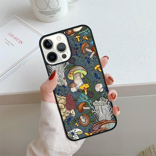 Mushroom Forest Celular Mobile Smartphone Cases For iPhone 17 Air 16 14 12 13 11 Pro MAX Plus Coque Fundas