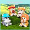 Очаровательная плюшевая игрушка-кошка Мофусанд в костюме акулы Funsandy для детей, мягкая мультяшная кукла для обнимания