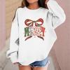 Children's Fashionable Casual Long-sleeved Loose Christmas Print Pullover Sweatshirt