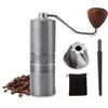 ESTVLB Coffee Mill, All Metal, Hand Grind, Manual Coffee Mill, 420 Stainless Steel Mortar, Externally Adjustable, 60 Levels Adjustable Roughness, Can