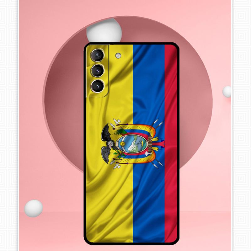 Чехол с флагом Эквадора для Samsung Galaxy S24 Ultra S22 Plus S20 S21 FE S8 S9 S10 Note 10 20 S23 Ultra