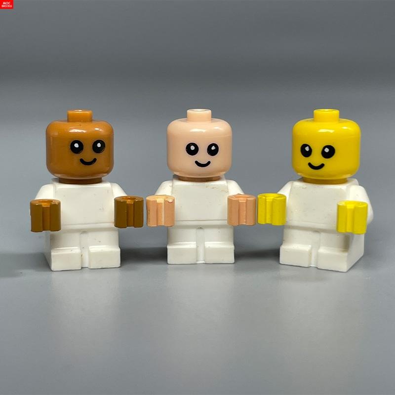 MOC Кубики Детская коляска люлька для младенцев подставка для бутылочки Обучающие Строительные Блоки Игрушки для Детей Девочек Подарок