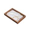 12/24 Grids Jewelry Organizer Velvet Jewelry Display Tray Wooden Jewelry Tray  Jewelry Display