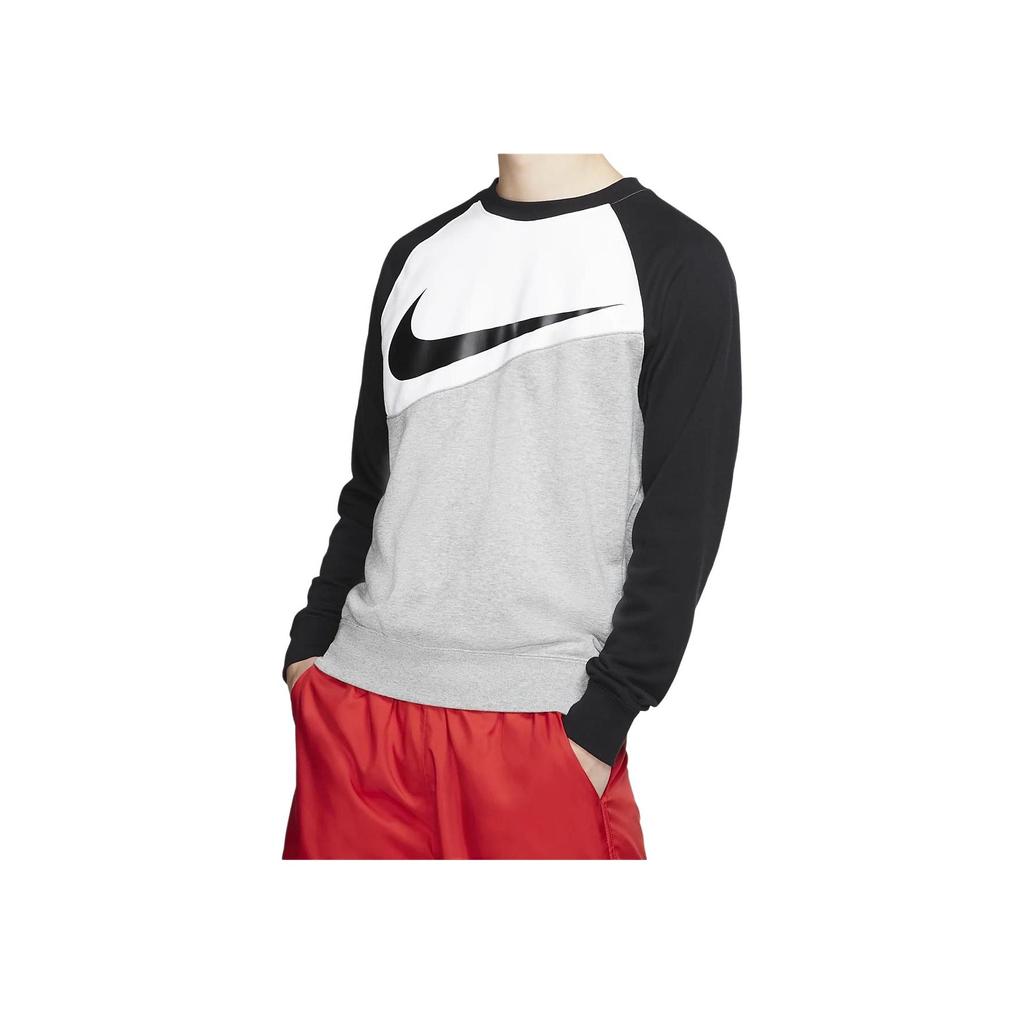 Nike Толстовка с круглым вырезом и логотипом цветных блоков, мужские топы, черный CV9152-063