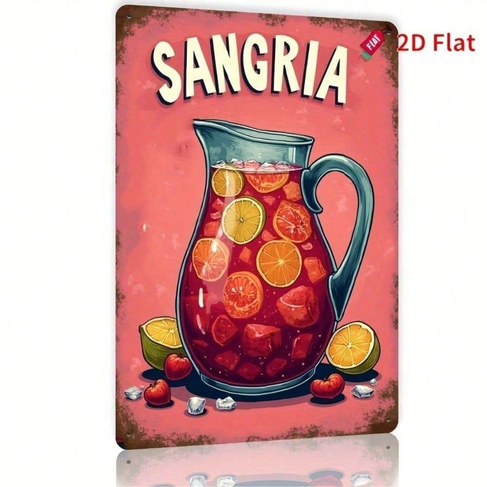 Винтажная металлическая настенная табличка Sangrla 8x12 дюймов, Ржавая железная табличка, Плоский декор для крыльца, Кафе, Уличных пространств