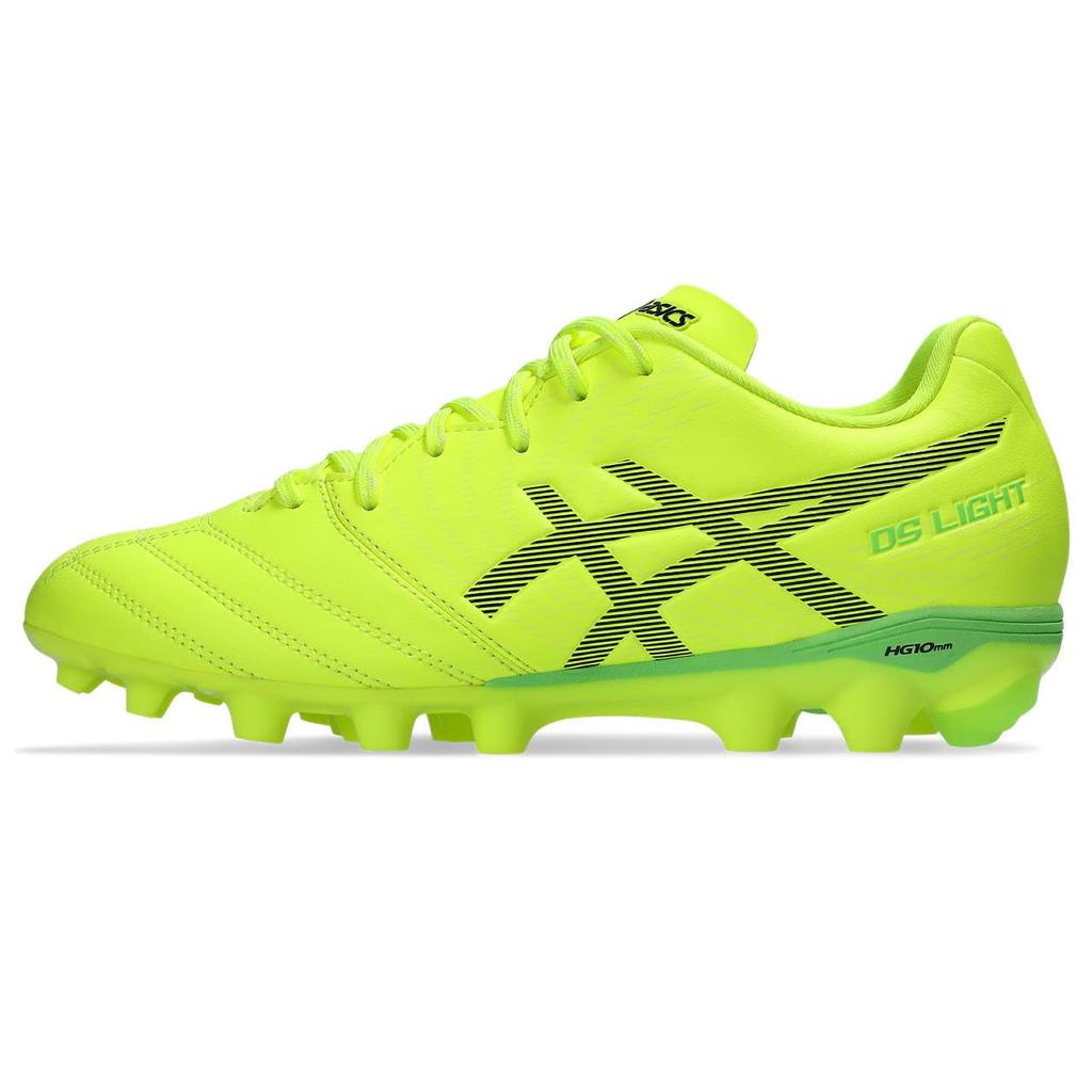 Asics DS LIGHT JR GS 1104A054 Soccer Size 750 Size 2E Shoes, Unisex, (Safety Yellow/Black), 24.0 Cm,
